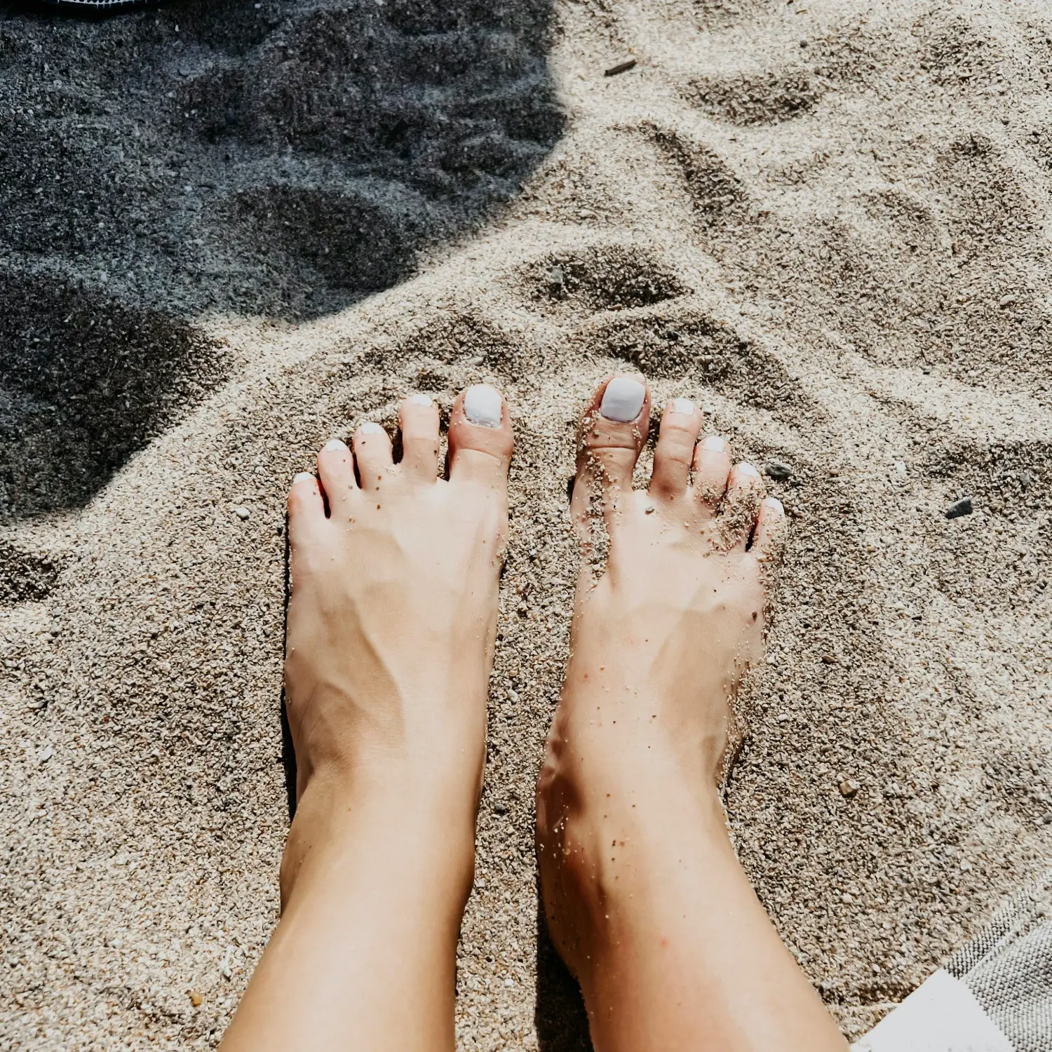 Person receiving foot care